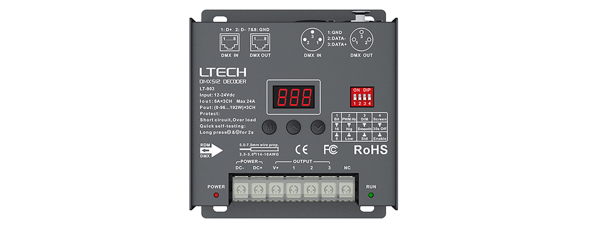 RGB/DMX Controller Controllers LTECH Control Panels